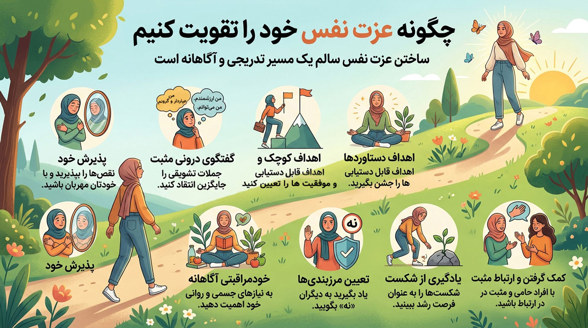 چگونه عزت نفس بسازیم و رابطه بهتری با خود داشته باشیم