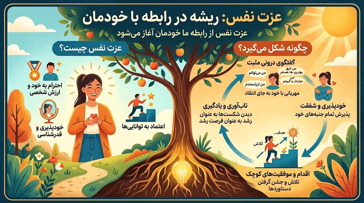 عزت نفس چیست و رابطه ما با خودمان چگونه شکل می‌گیرد